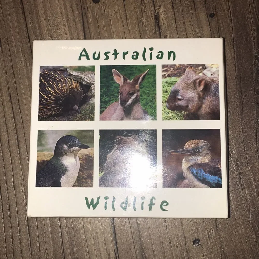 6-Australia Australian wildlife drink coasters box